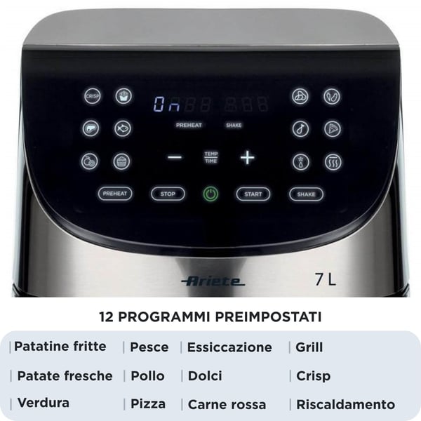 Ariete Airy Fryer varmluftsfrityr 7L