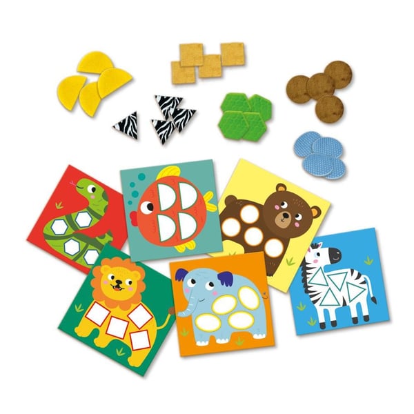 SES Creative My First Sensory mosaic cards, 1 År, Multifärg