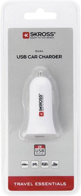 Skross SKCHCA0365WPDCN, Automatisk, Cigartenner/lighter, 5 V, Hvit