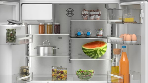 Bosch Serie 6 KFD96APEA kjøleskap/fryser 574 L E 90,5 cm børstet stål