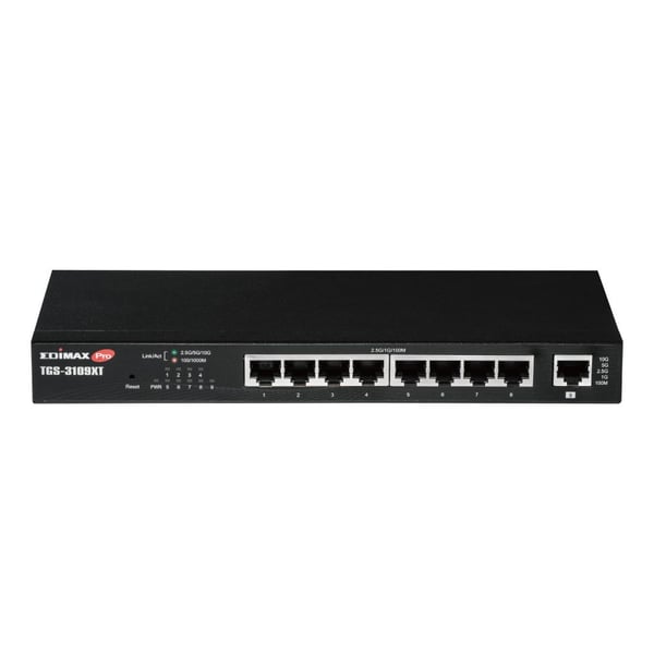 Edimax Pro TGS-3109XT - Switch - web - smart - 8 x 2.5GBase-T + 1 x 10GBase-X - stasjonær, veggmonterbar - for Edimax TGS-3109PLX, TGS-3109XT, TGS-...