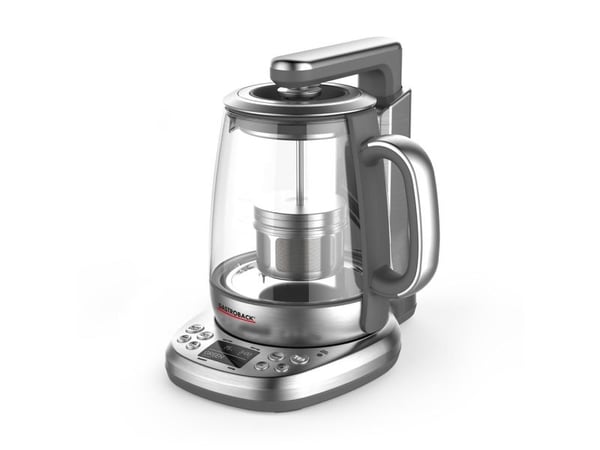 Gastroback Design Advanced Plus, 1,5 L, 2000 W, Rustfritt stål, Glass, Rustfritt stål, Justerbar termostat, Vannmåler