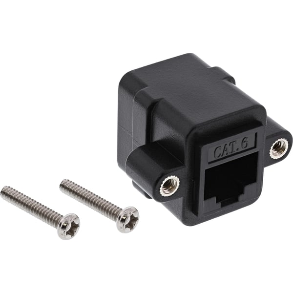 InLine 69990Y, RJ-45, RJ-45, Musta