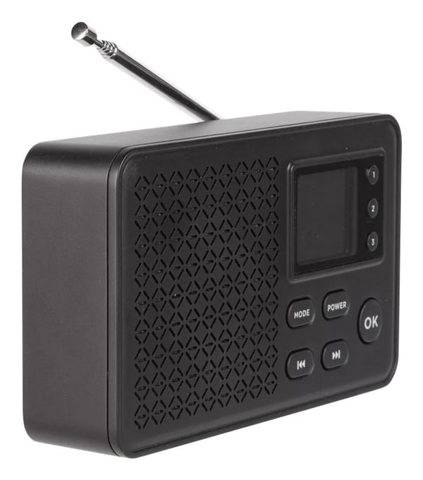 DENVER DAB-57 - Bærbar DAB-radio - 10 watt - svart