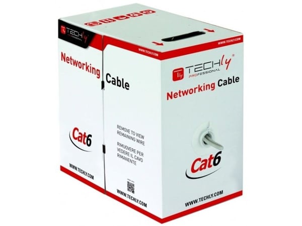Techly ITP9-RIS-0305, 305 m, Cat6, S/FTP (S-STP), Grå