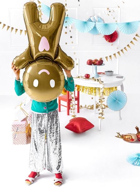 PartyDeco FB82, Lekeballong, Folie, Gull, Bilde, Party (selskap), Universell