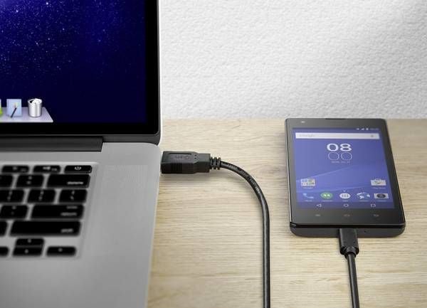 Renkforce RF-4288947, 1 m, USB A, USB C, USB 2.0, 480 Mbit/s, sortering