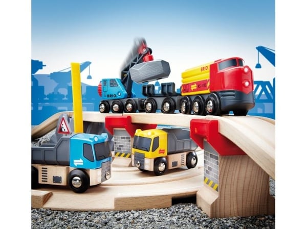 BRIO 33210 Rail & Road Loading Set