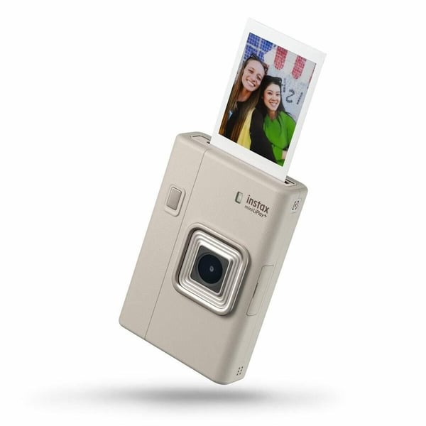 Fujifilm Instax Mini LiPlay+ - Digitalkamera - kompakt med omedelbar fotoskrivare - Bluetooth - sandbeige