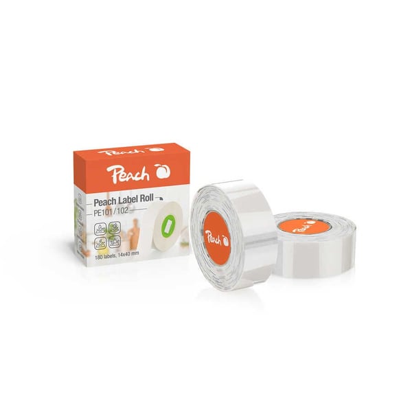 Peach utbytesrullar för etikett skrivare PE-110 transparent