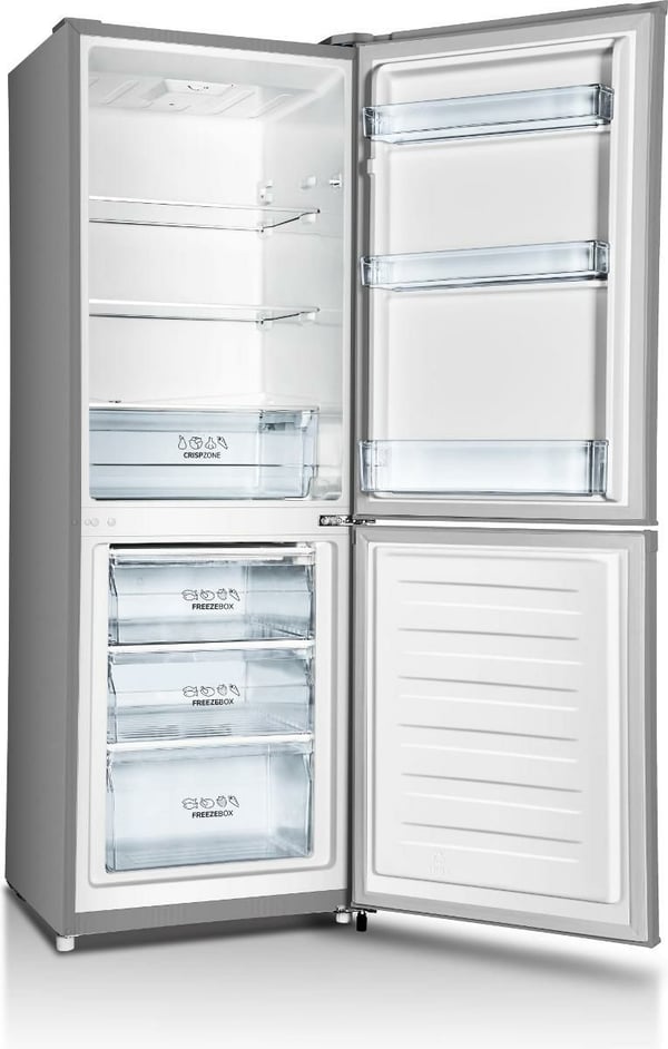 Gorenje G200 RK416EPS4 - Kjøleskap/fryser - bunnfryser - bredde: 55.4 cm - dybde: 55.8 cm - høyde: 161.3 cm - 230 liter - Klasse E - grå