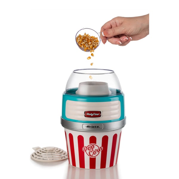 Ariete Party Time 2957 Pop Corn XL - Popkornmaker - 1.1 kW - lys blå