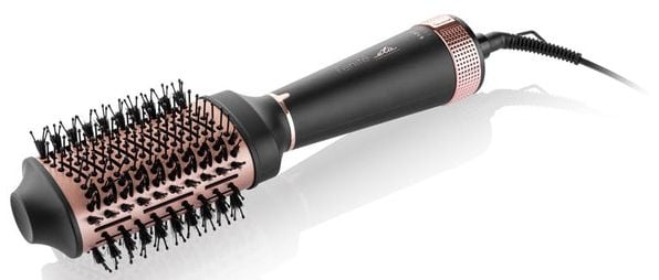 ETA Fenite I Black Edition Styling Brush 2in1 Hair Dryer & Volumizing Brush 1300W Ion Function 3 Heat/3 Separate Blower Levels Black