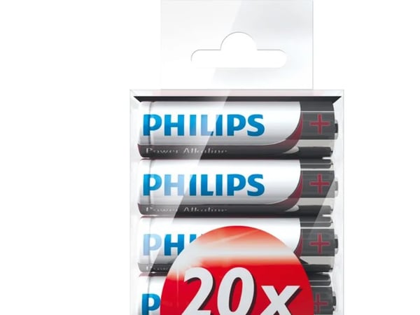 PHILIPS batteri power alkaline AA 20-pak - 1437295
