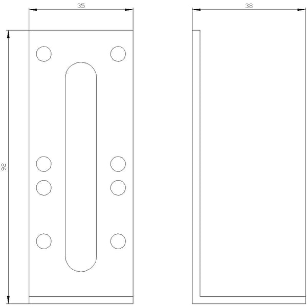 Siemens 8GK9911-0KK02 8GK99110KK02 Halterung 1 St., Terästä, 130 mm, 200 mm, 25 mm, 74,5 g