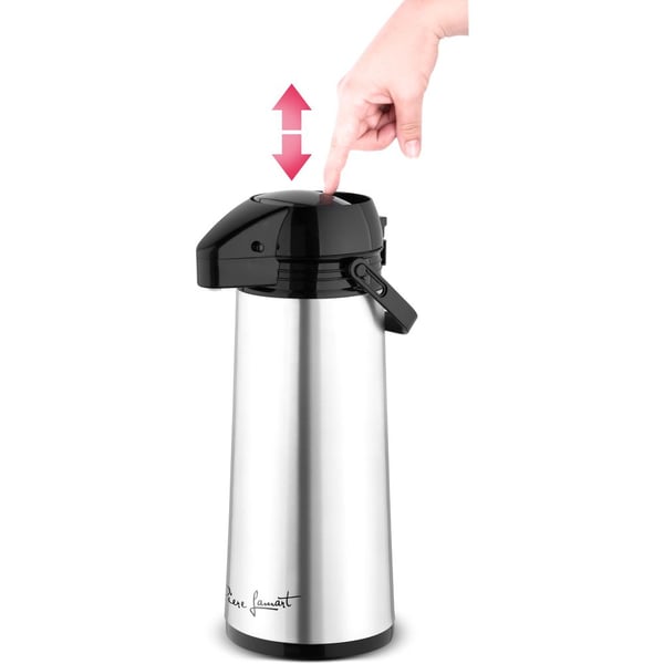 Lamart LT4037, 1,9 L, Musta, Ruostumaton teräs, Muovi, Terästä, Telttailu, Matkailu, 13 cm, 360 mm