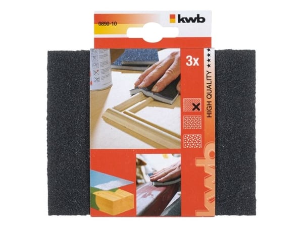 kwb 089010, Hiomasieni, Hienokarkeus, Piikarbidi, Vaahto, Viimeistelytyö, Metalli, Puu