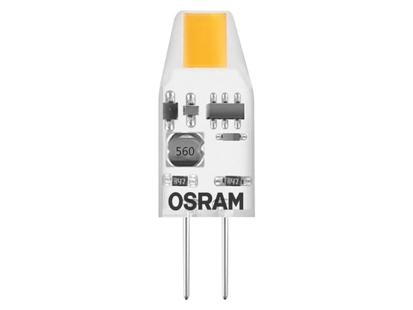OSRAM - LED-lyspære - form: T10 - klar finish - G4 - 1 W (ekvivalent 10 W) - klasse F - varmt hvitt lys - 2700 K