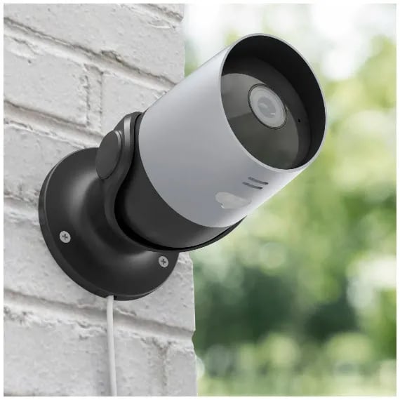 Hama 00176646, Ulkona, Langaton, Amazon Alexa / Apple Siri / Google Home, 2400 MHz, musta, Hopea, Luoti (muoto)