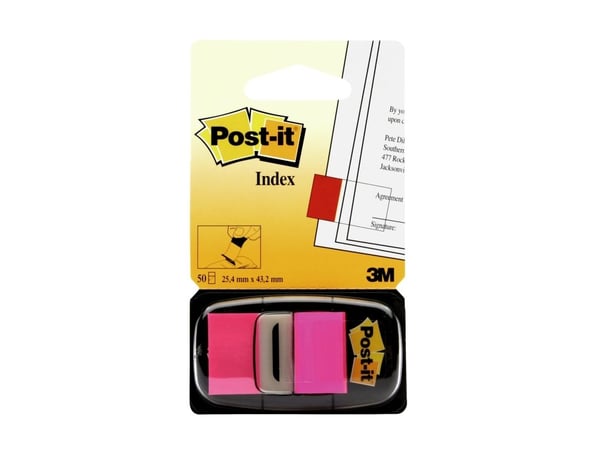 3M I680-21, Vaaleanpunainen, 25,4 mm, 43,2 mm, 50 kpl