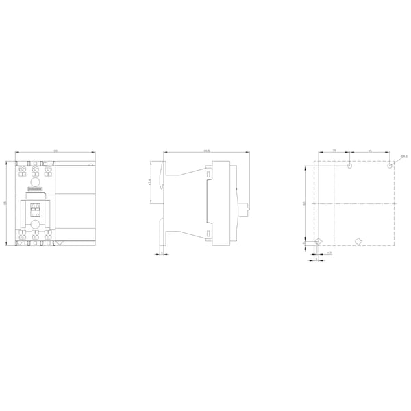 Siemens 3RF3416-2BB04 Halvlederkontaktor 2 x sluttekontakt 1 stk