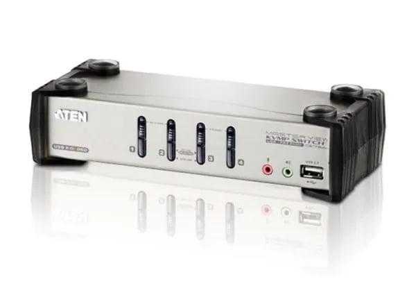 ATEN CS1734B - Omkopplare för tangentbord/video/mus/ljud/USB - 4 x KVM/ljud/USB - skrivbordsmodell