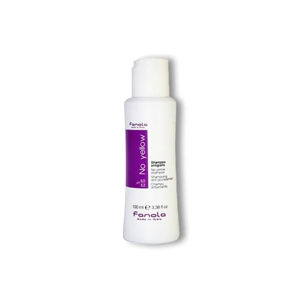Fanola No Yellow, 100 ml, Sjampo, Profesjonell, Kvinner, Farget hår, Blond