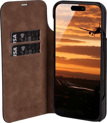 JT BERLIN BookCase Tegel, Plånbok, Apple, iPhone 17 Pro Max, 17,5 cm (6.9"), Svart
