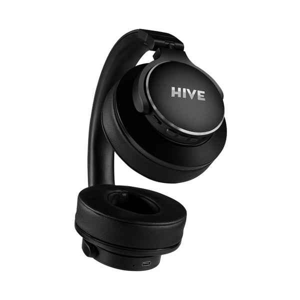 Niceboy HIVE 3 Aura ANC, Ledning & Trådløs, Calls/Music, 20 - 20000 Hz, 264 g, Hodesett, Sort