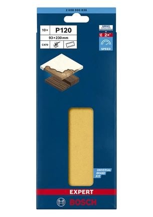 Bosch Accessories EXPERT C470 hullslippapir korn 120 (L x B) 230 x 93 mm 10 stk.