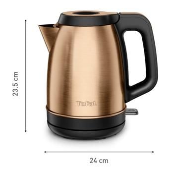 Tefal Coppertinto KI280G10 vannkoker 2400 W 1,7 l, kobber/svart