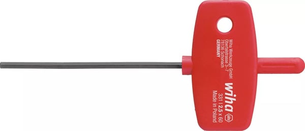 Wiha kuusiokoloavain Avaimen leveys: 3,0 mm Terän pituus: 60 mm Mitat, pituus: 95 mm