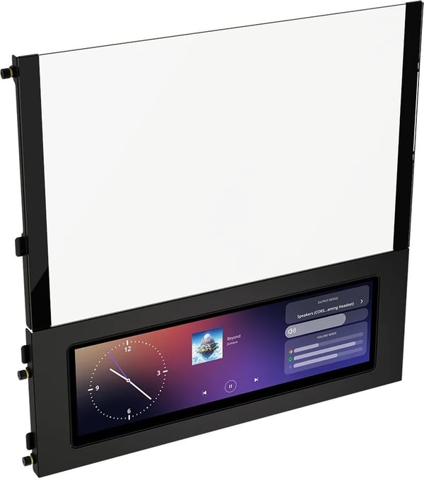Corsair FRAME 4000D LCD RS ARGB midtowerchassi ATX härdat glas, svart
