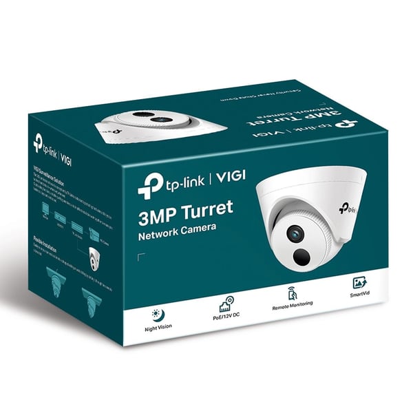 TP-Link VIGI C400HP, IP-turvakamera, Sisätila ja ulkotila, Langallinen, Katto, Valkoinen, Kupoli