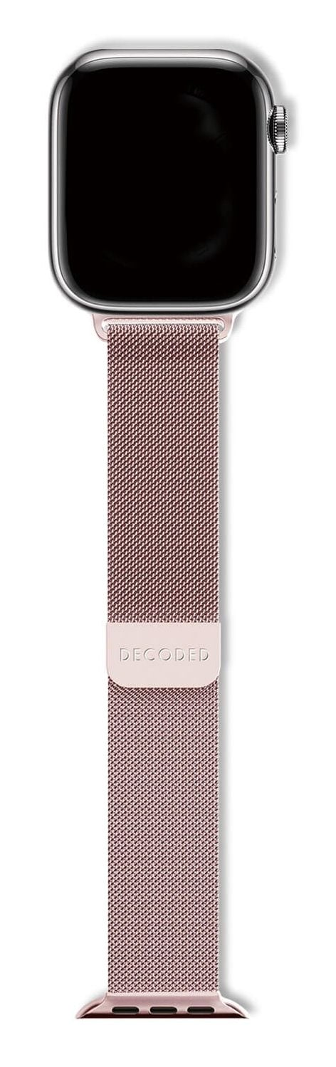 Decoded Traction Strap, Rem, Smartwatch, Rose Gold, Apple, Apple Watch 44mm / 45mm / 46mm / 49mm, Rostfritt stål