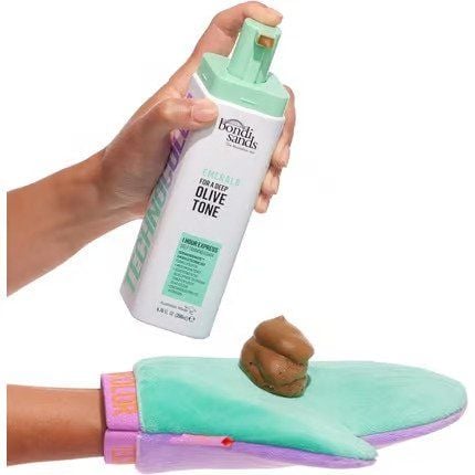 Bondi Sands Technocolor 1-Hour Express Emerald Self-Tanning Foam Easy - Olive Tone 200 ml