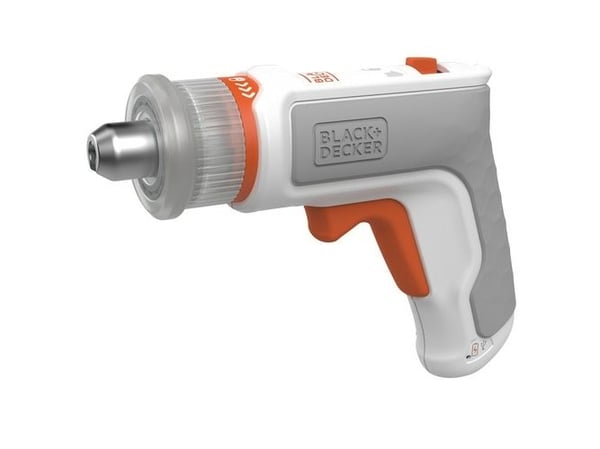 Black & Decker BCRTA01, Akkuruuvinväännin, Pistoolikahva, 1/4", Harmaa, Oranssi, Valkoinen, 180 RPM, 5,5 Nm