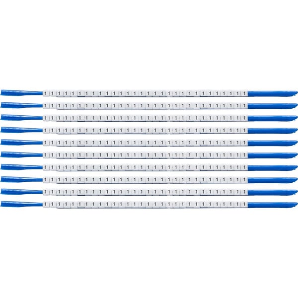 Brady SCN-07-1, Svart, Vit, Nylon, 300 styck, 1,9 mm, 2,4 mm