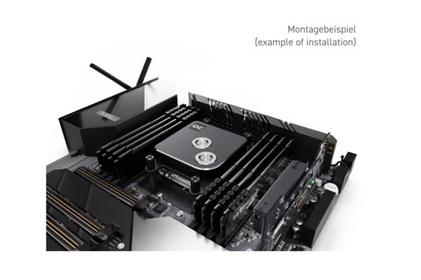 Alphacool Core 1 (13443) CPU-vesiblokki, messinki ja kupari, musta