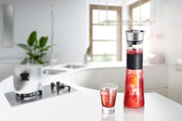 GEFU CASCADA, 1 L, Plast, Rustfritt stål, Svart, Rustfritt stål, Transparent, 90 mm, 90 mm, 303 mm