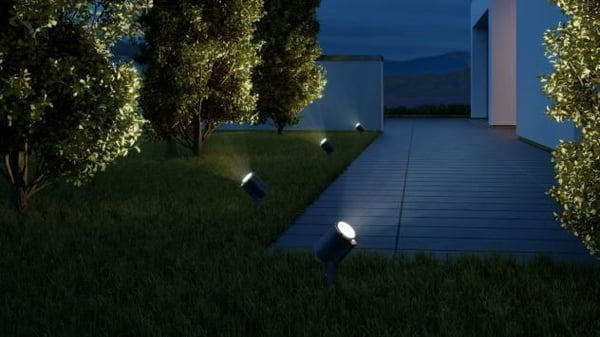 Steinel LED STRAHLER SPOT GARDEN SC ANT 058685 LED-ulkovalaisin liiketunnistimella EEK: F (A - G) 7,9 W Lämmin valkoinen