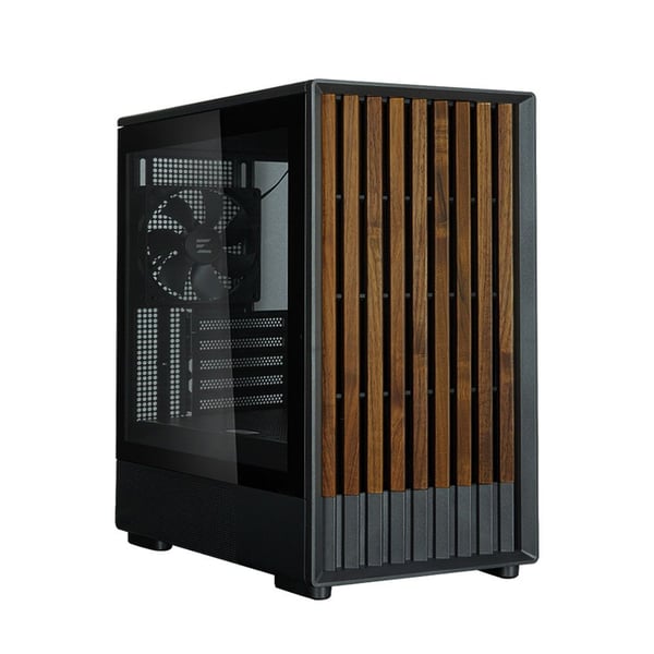 Zalman P10 NAMU PC-kabinett, Micro-ATX Mini Tower, svart herdet glass