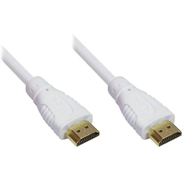 Techly ICOC HDMI-4-005NWT, 0,5 m, HDMI Type A (Standard), HDMI Type A (Standard), 4096 x 2160 piksler, 3D, Hvit