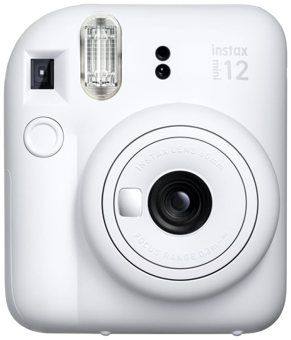 Fujifilm Instax Mini 12, 86 x 54 mm, Valkoinen, 60 mm, 62 x 46 mm, 2/2, 0.3 - 8