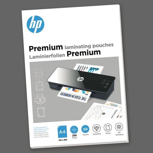 HP 9125, Blank, Gjennomsiktig, DIN A4, 216 mm x 303 mm, Termisk, 0,25 mm, 220 mm