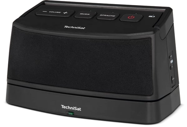 TechniSat ISIBOX 1, 4 W, Langallinen & langaton, Kannettava stereokaiutin, Musta, TV, Sisäänrakennettu akku