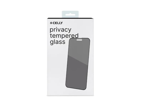Celly PRIVACYF1056BK, Apple, iPhone 15 Pro Max, Kolahduksenkestävä, Pudotuksen kestävä, Naarmuuntumisenkestävä, Musta, 1 kpl