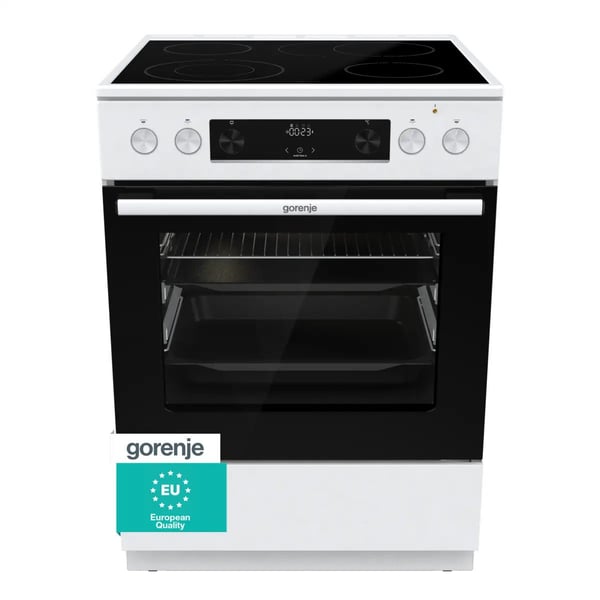 Gorenje GECS6C70WPA komfyr 71 l frittstående glasskeramisk koketopp, hvit