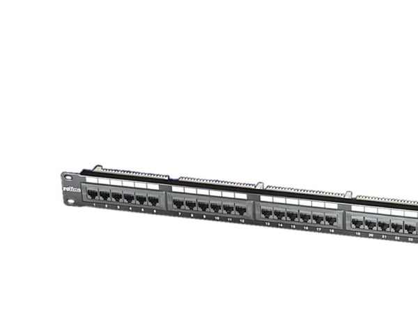 Roline - Koblingspanel - CAT 5e - UTP - svart - 19" - 24 porter