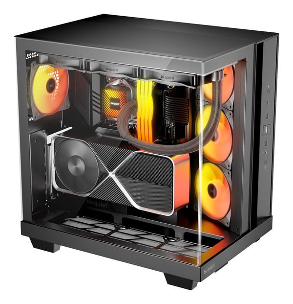 be quiet Light Base 500 LX mid tower-chassi ATX, svart, sidopanel i glas